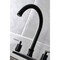 Kingston Brass FB7790SVLSP Centerset Kitchen Faucet with Plastic Sprayer, Matte Black FB7790SVLSP - alternate 2
